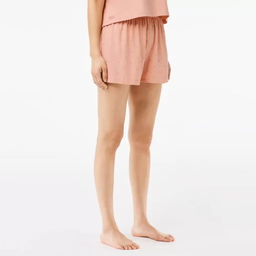 Lacoste Underwear & Loungewear-Pyjamas Set With Croc Shorts