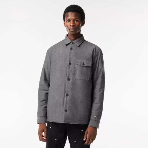 Lacoste Shirts-Quilted Large Croc Overshirt