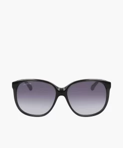 Lacoste Sunglasses-Rectangle Acetate Oversize Look Sunglasses