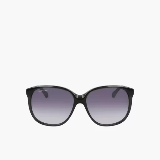 Lacoste Sunglasses-Rectangle Acetate Oversize Look Sunglasses