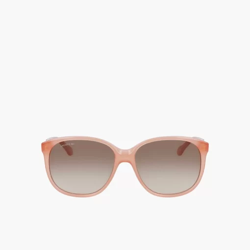 Lacoste Sunglasses-Rectangle Acetate Oversize Look Sunglasses