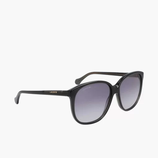 Lacoste Sunglasses-Rectangle Acetate Oversize Look Sunglasses