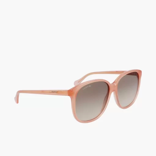 Lacoste Sunglasses-Rectangle Acetate Oversize Look Sunglasses