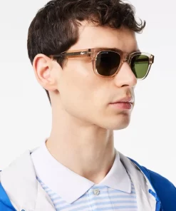 Lacoste Sunglasses-Rectangle Petit Pique Sunglasses