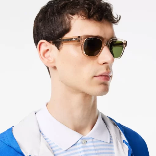 Lacoste Sunglasses-Rectangle Petit Pique Sunglasses