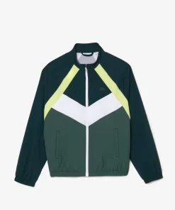 Lacoste Girl Clothing-Recycled Fiber Colourblock Zipped Jacket