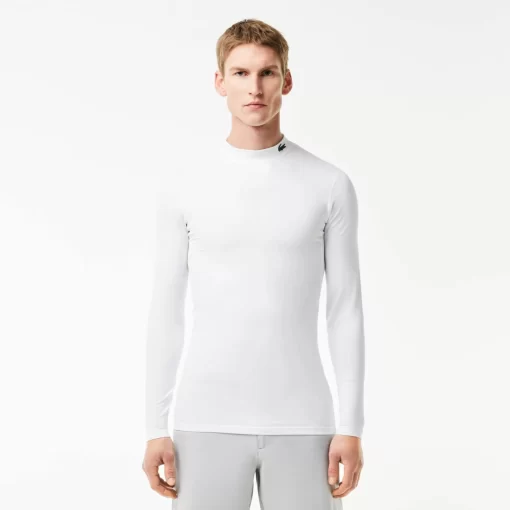 Lacoste Fitness & Training-Recycled Fiber Long-Sleeve Sports T-Shirt