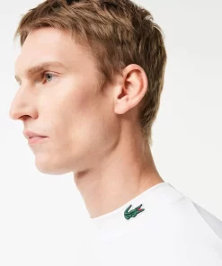 Lacoste Fitness & Training-Recycled Fiber Long-Sleeve Sports T-Shirt