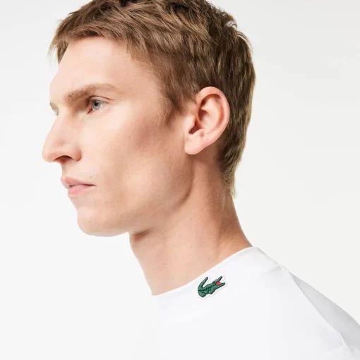 Lacoste Fitness & Training-Recycled Fiber Long-Sleeve Sports T-Shirt