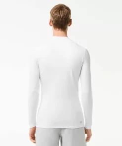 Lacoste Fitness & Training-Recycled Fiber Long-Sleeve Sports T-Shirt