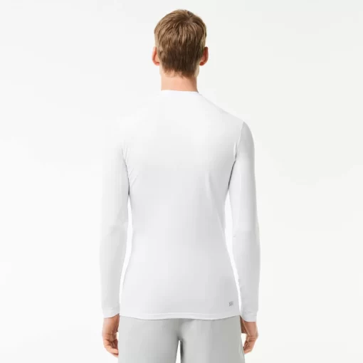 Lacoste Fitness & Training-Recycled Fiber Long-Sleeve Sports T-Shirt