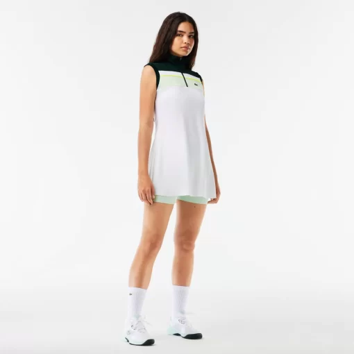 Lacoste Tennis-Recycled Fiber Tennis Dress With Integrated Shorts