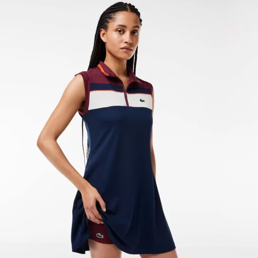 Lacoste Tennis-Recycled Fiber Tennis Dress With Integrated Shorts