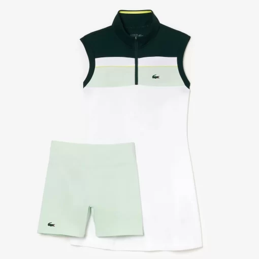 Lacoste Tennis-Recycled Fiber Tennis Dress With Integrated Shorts