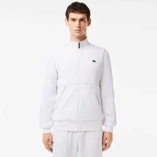 Lacoste Sport Clothing-Recycled Fiber Zipped Sport Sweatshirt