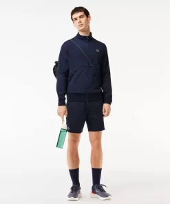 Lacoste Tennis-Recycled Fiber Zipped Sport Sweatshirt