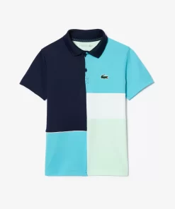 Lacoste Boy Clothing-Recycled Pique Knit Tennis Polo Shirt