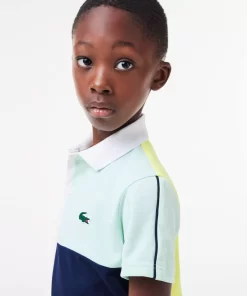 Lacoste Boy Clothing-Recycled Pique Knit Tennis Polo Shirt