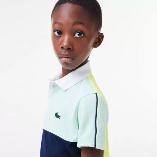 Lacoste Boy Clothing-Recycled Pique Knit Tennis Polo Shirt