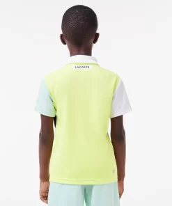 Lacoste Boy Clothing-Recycled Pique Knit Tennis Polo Shirt