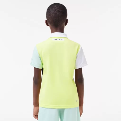 Lacoste Boy Clothing-Recycled Pique Knit Tennis Polo Shirt