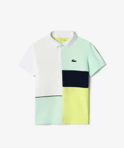 Lacoste Boy Clothing-Recycled Pique Knit Tennis Polo Shirt