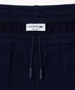 Lacoste Trousers & Shorts-Regular Fit Brushed Fleece Colourblock Jogger Shorts