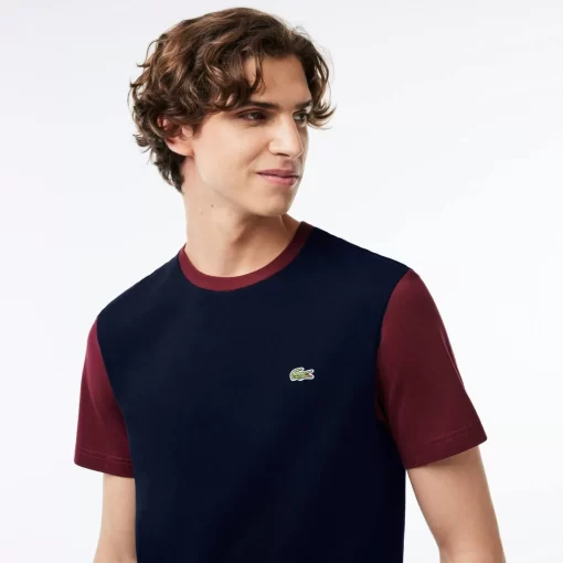 Lacoste T-Shirts-Regular Fit Colourblock Jersey T-Shirt