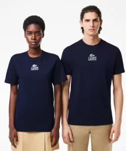 Lacoste T-Shirts-Regular Fit Cotton Jersey Branded T-Shirt