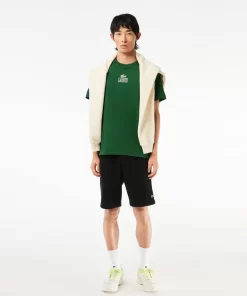 Lacoste T-Shirts-Regular Fit Cotton Jersey Branded T-Shirt