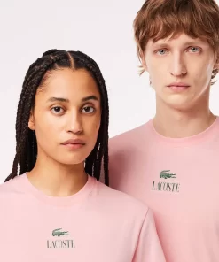 Lacoste T-Shirts-Regular Fit Cotton Jersey Branded T-Shirt