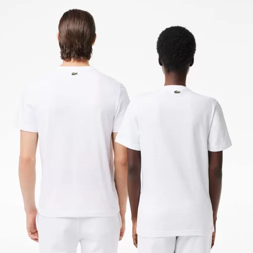 Lacoste T-Shirts-Regular Fit Cotton Jersey Branded T-Shirt