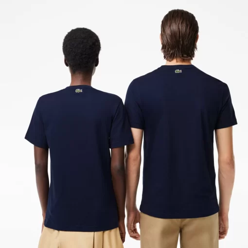 Lacoste T-Shirts-Regular Fit Cotton Jersey Branded T-Shirt