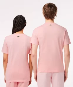 Lacoste T-Shirts-Regular Fit Cotton Jersey Branded T-Shirt