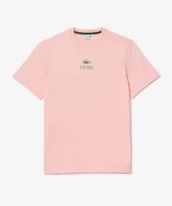 Lacoste T-Shirts-Regular Fit Cotton Jersey Branded T-Shirt