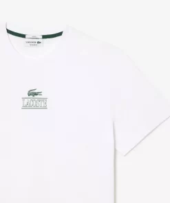 Lacoste T-Shirts-Regular Fit Cotton Jersey Branded T-Shirt