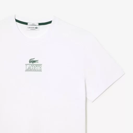 Lacoste T-Shirts-Regular Fit Cotton Jersey Branded T-Shirt