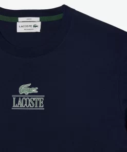 Lacoste T-Shirts-Regular Fit Cotton Jersey Branded T-Shirt