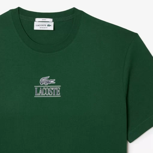 Lacoste T-Shirts-Regular Fit Cotton Jersey Branded T-Shirt