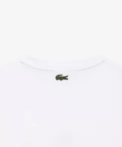 Lacoste T-Shirts-Regular Fit Cotton Jersey Branded T-Shirt