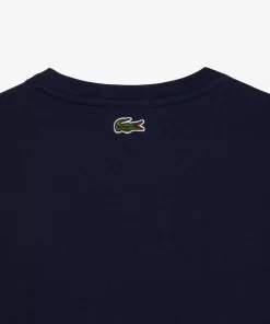 Lacoste T-Shirts-Regular Fit Cotton Jersey Branded T-Shirt