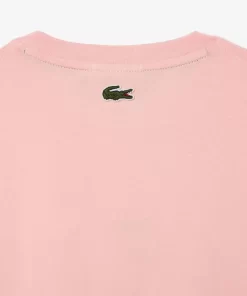 Lacoste T-Shirts-Regular Fit Cotton Jersey Branded T-Shirt