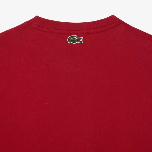 Lacoste T-Shirts-Regular Fit Cotton Jersey Branded T-Shirt