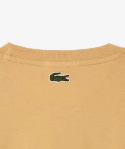 Lacoste T-Shirts-Regular Fit Cotton Jersey Branded T-Shirt