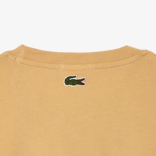 Lacoste T-Shirts-Regular Fit Cotton Jersey Branded T-Shirt