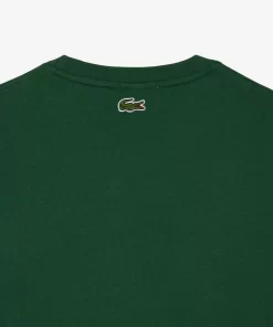 Lacoste T-Shirts-Regular Fit Cotton Jersey Branded T-Shirt