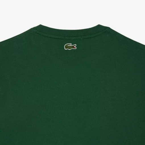 Lacoste T-Shirts-Regular Fit Cotton Jersey Branded T-Shirt