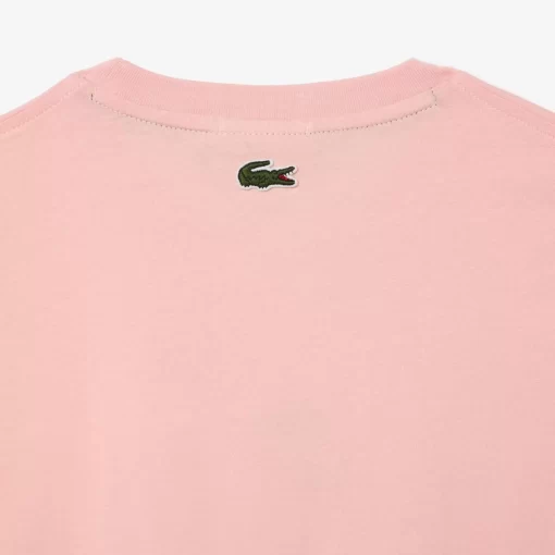 Lacoste T-Shirts-Regular Fit Cotton Jersey Branded T-Shirt