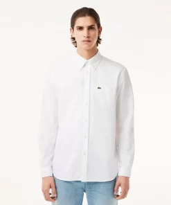 Lacoste Shirts-Regular Fit Cotton Oxford Shirt