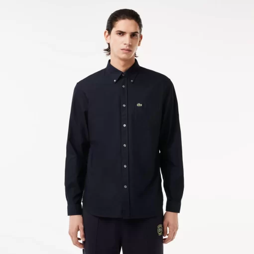 Lacoste Shirts-Regular Fit Cotton Oxford Shirt